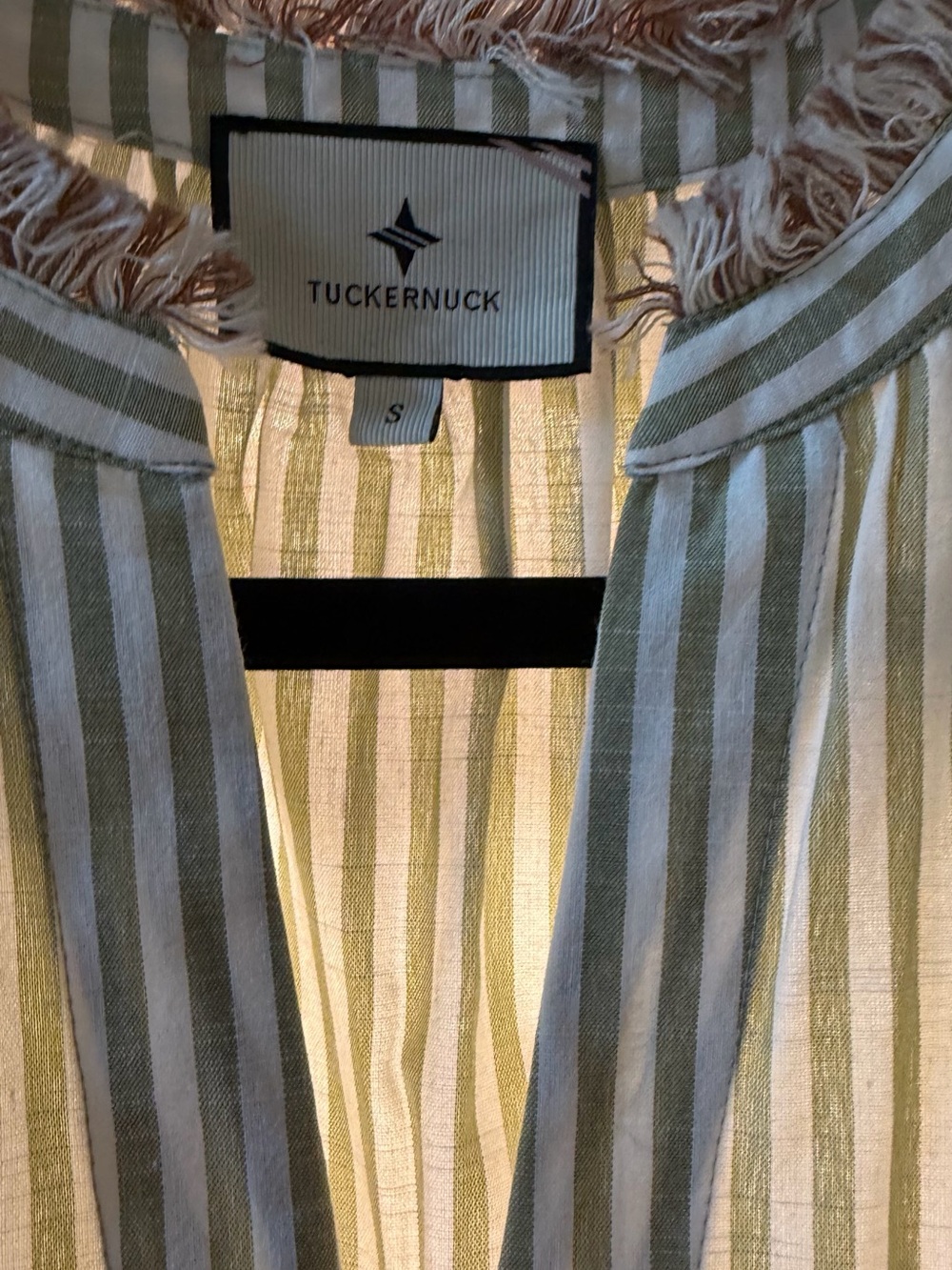 Tuckernuck Olive Green and White Stripe dress! ❤️ feminine cute comfy for summwr